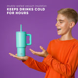 Trek Kids Tumbler with Silicone Straw Lid M8