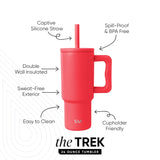 Trek Kids Tumbler with Silicone Straw Lid D4