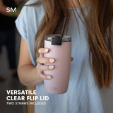 Voyager Tumbler with Clear Flip Lid & Straw N4